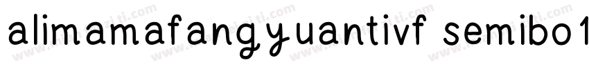 alimamafangyuantivf semibo1dround字体转换